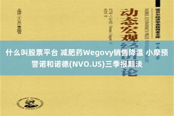 什么叫股票平台 减肥药Wegovy销售降温 小摩预警诺和诺德(NVO.US)三季报黯淡