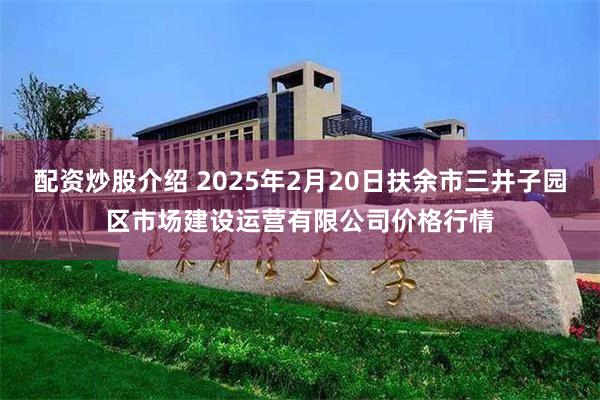 配资炒股介绍 2025年2月20日扶余市三井子园区市场建设运营有限公司价格行情